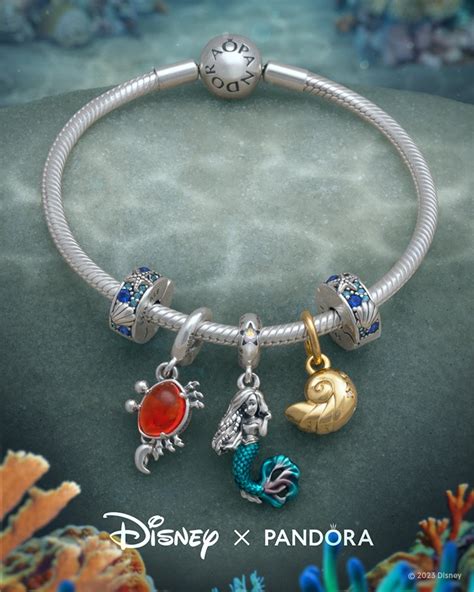 little mermaid pandora charm|disney little mermaid earrings.